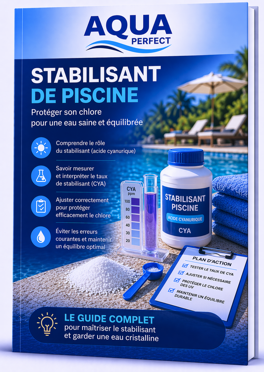 Stabilisant de piscine : rôle, dosage et erreurs à éviter