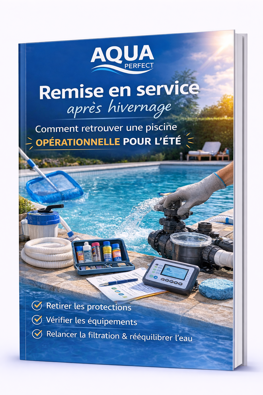 Remise en service après hivernage : retrouver une piscine prête pour l’été