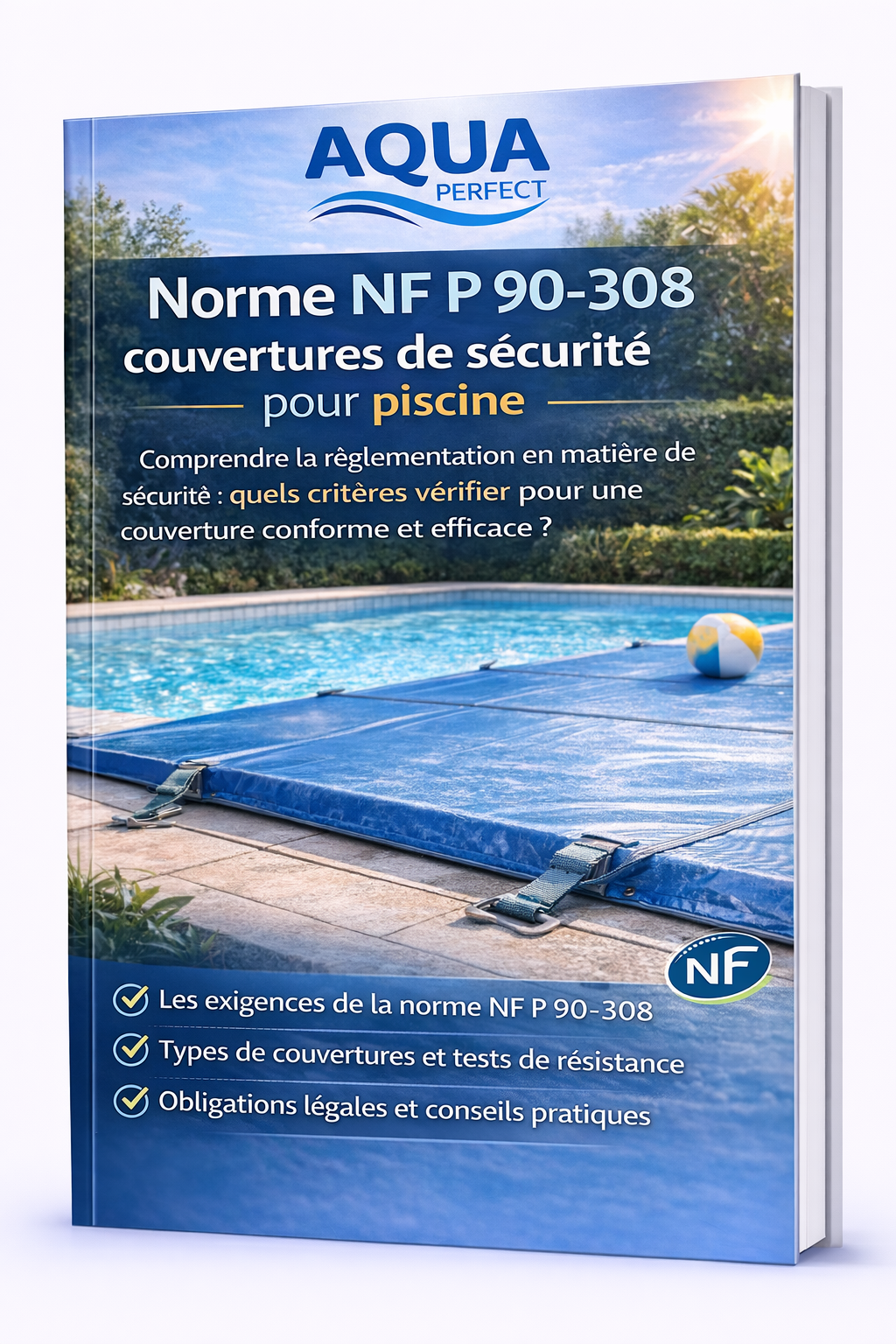 Norme NF P 90-308 : couvertures de sécurité pour piscine