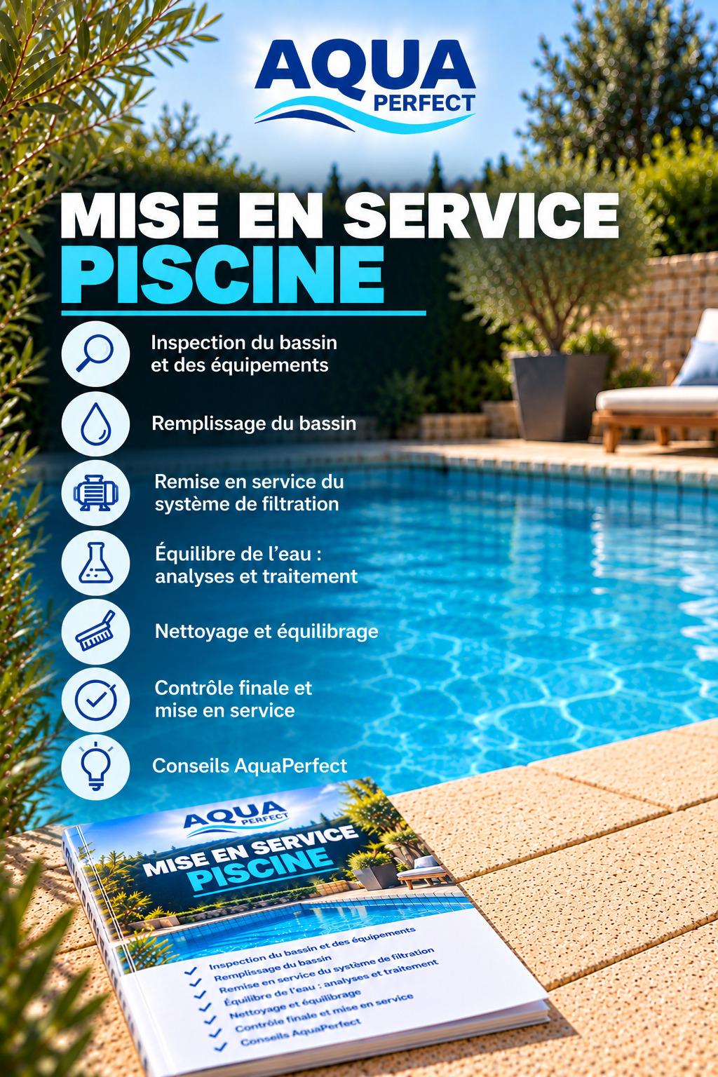 Mise en service : comment faire soi-même la mise en route de sa piscine ?