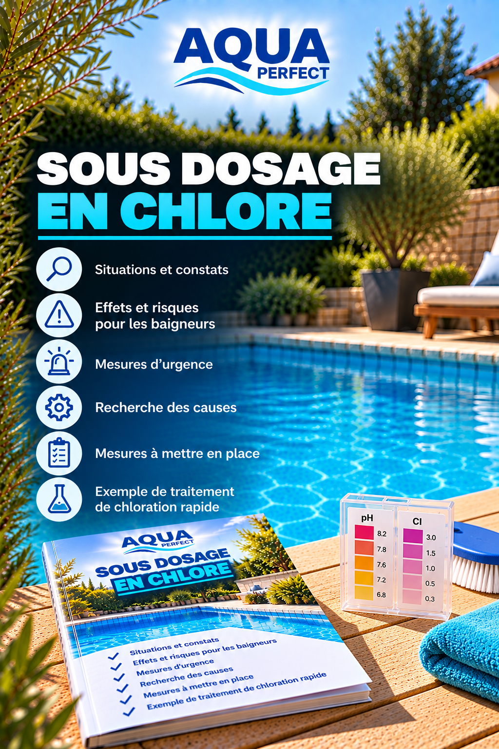 Sous-dosage en chlore : comprendre les causes et corriger le problème